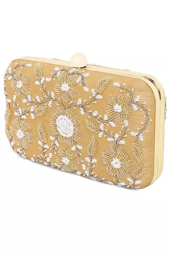 Golden elegant clutch