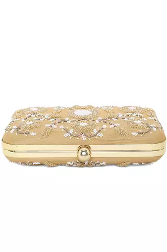 Golden elegant clutch
