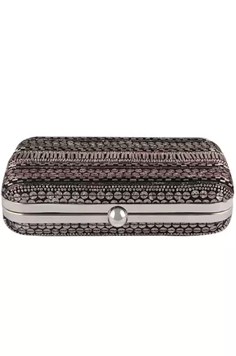Black sequineed clutch