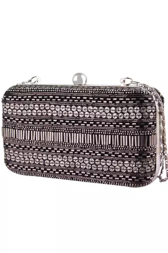 Black sequineed clutch