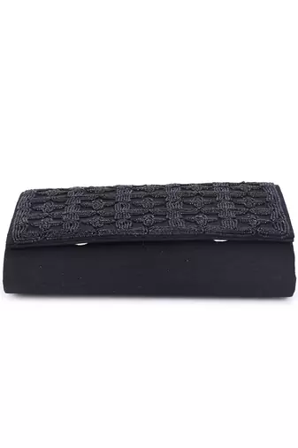Black jaal clutch