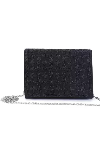 Black jaal clutch