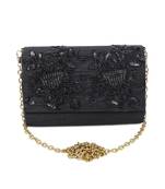 Black on black clutch