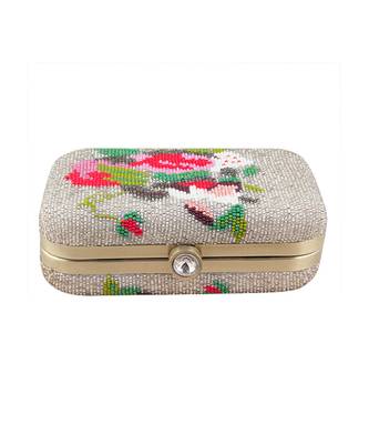 White beaded clutch 3