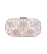 Pretty pink floral clutch