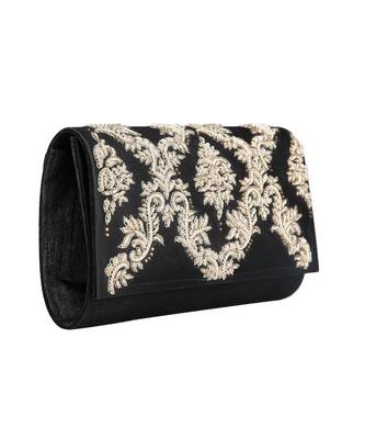 Black zardosi clutch 3