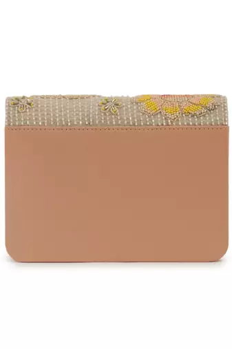 Multicolor beaded garden clutch