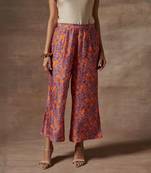 Orange orchid culottes