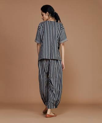 Grey with charcoal striped cb ekin co ord set 3