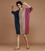 Color block shift dress