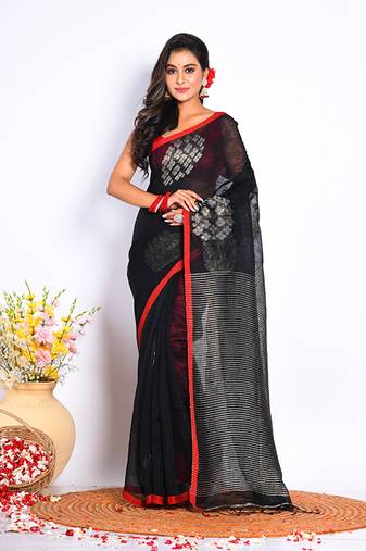 Bengal Handloom linin saree