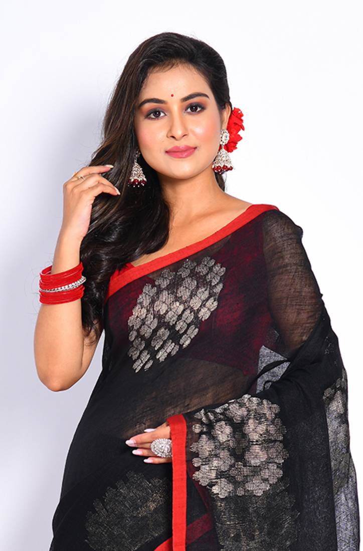 Bengal Handloom linin saree