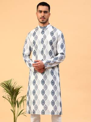 Tabard Cotton Full Sleeve Regular Fit Kurta 1