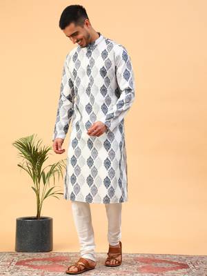 Tabard Cotton Full Sleeve Regular Fit Kurta 2