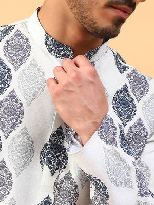 Tabard Cotton Full Sleeve Regular Fit Kurta 5