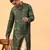 Tabard Green Cotton Full Sleeve Regular Fit Kurta