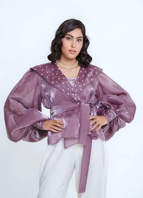 Daisy Voiler Wraped Shirt 2