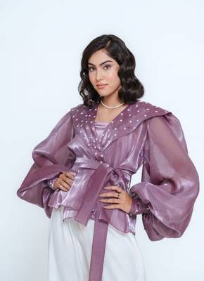 Daisy Voiler Wraped Shirt 3