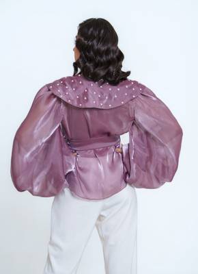 Daisy Voiler Wraped Shirt 4