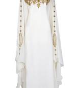 White Abaya Party Wear Abaya for Women