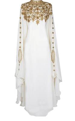 White Abaya Party Wear Abaya for Women 2