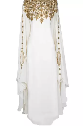 White Abaya Party Wear Abaya for Women
