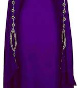 Purple Georgette Zardosi Work Abaya