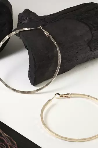 24ct women gold-plated handcrafted hoop earing