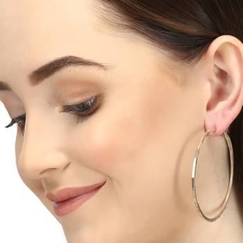 24ct women gold-plated handcrafted hoop earing 3