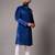 Handmade Royal Blue Sherwanis in Silky Smooth Velvet Fabric