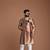 Maharaja Style Magenta- gold Handmade Kim-Khab Sherwani Achkan