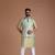 Bespoke Traditional Indian Kurta Pajama Nehru Modi Jacket Set in Sea Green Color