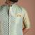 Bespoke Traditional Indian Kurta Pajama Nehru Modi Jacket Set in Sea Green Color