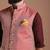 Dark Red Half Jodhpuri Jacket with Kurta Pajama Set