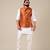 Elegant Bright Rust Half Jodhpuri Jacket with Kurta Pajama Set
