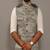 Grey Camouflage Hunting style Jacket with White Kurta Pajama Set