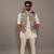 Grey Camouflage Hunting style Jacket with White Kurta Pajama Set