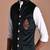 Hand-Embroidered Royal Horse Premium Velvet Green Jacket with Kurta Pajama Set