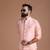 Self Design Brocade Block Pattern Pink Color Half Jodhpuri Jacket with Kurta Pajama