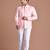 Light Pink Bandhgala Jodhpuri Designer Blazer With White Trouser
