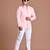 Light Pink Bandhgala Jodhpuri Designer Blazer With White Trouser