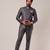 Personalised Dark Grey Royal Jodhpuri Suit with Exclusively Handcrafted Jaipuri Meenakari Buttons