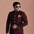 Wine Color Jodhpuri Bandhgala Designer Blazer with White Trouser