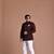 Wine Color Jodhpuri Bandhgala Designer Blazer with White Trouser