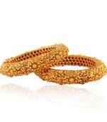 Fab Gold plated Antique Bangle