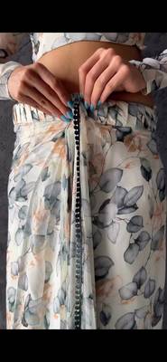 Light Grey Colour Beautiful Soft Tabi Silk  Saree WITH UN-STITCHED BLOUSE 8