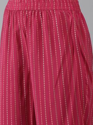 Yufta women cream digital print straight kurta trousers and dupatta set 5