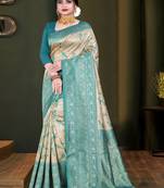 Mameraa bollywood banarasi jacqurd designer saree