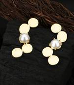 Gold-plated handcrafted earrings