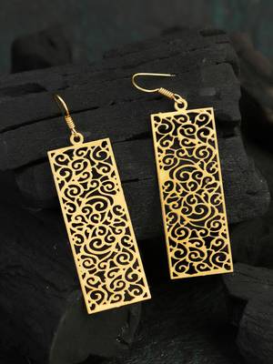 Gold-plated handcrafted earrings 1
